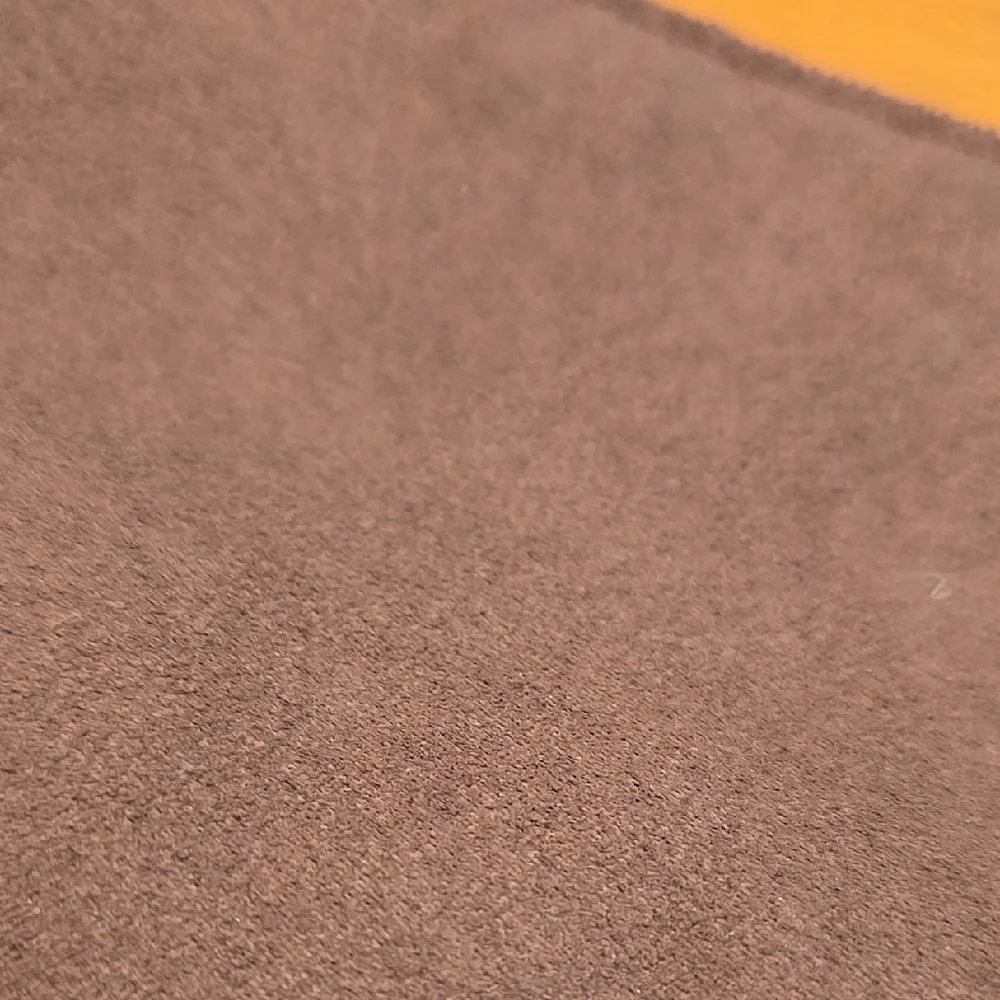 Brown Table Runner with Leaf Embroidery